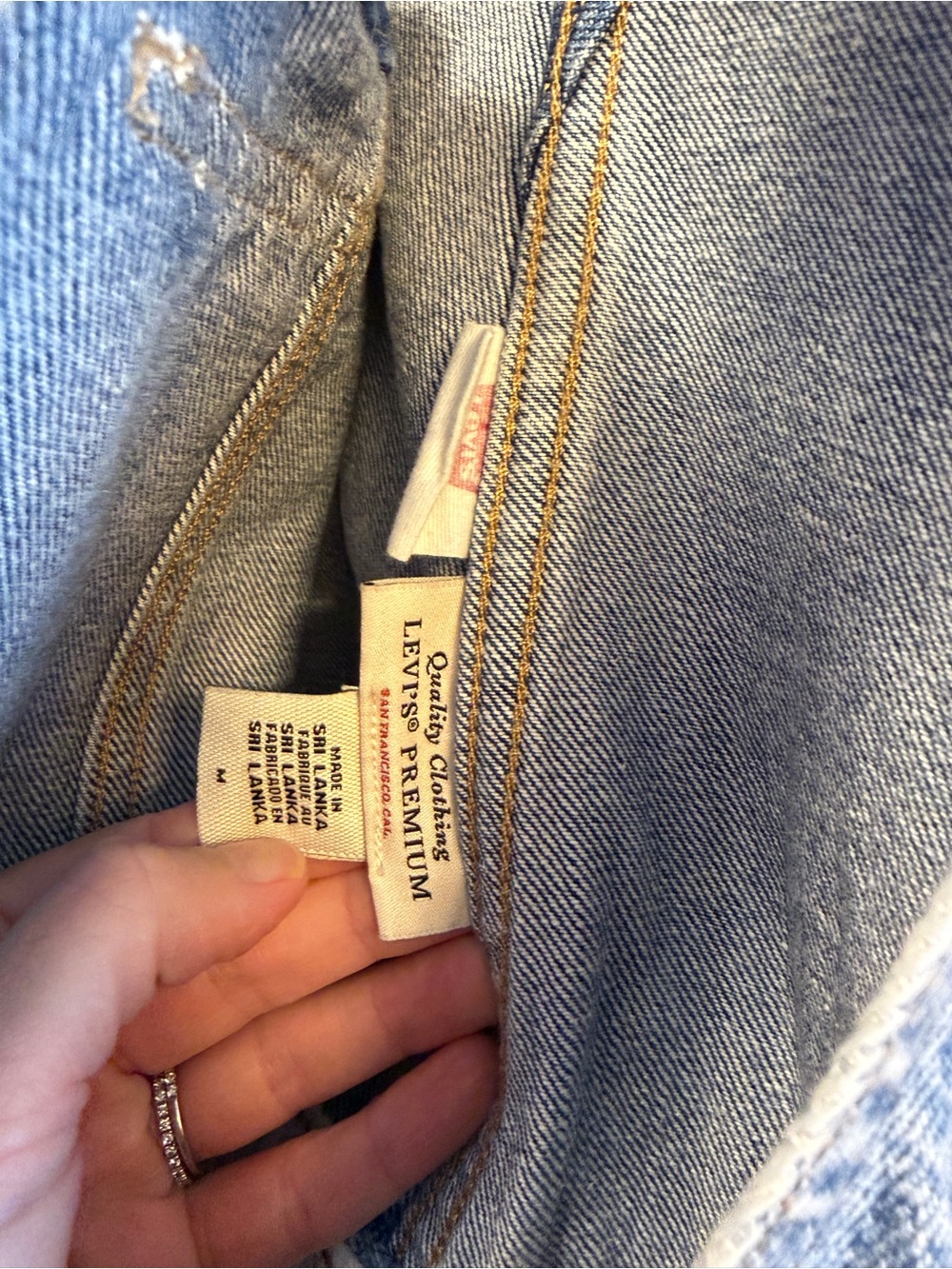 Levi’s Lexie Skirtall Denim Button-Front Overall Midi Dress - Light Blue - Picture 5 of 7